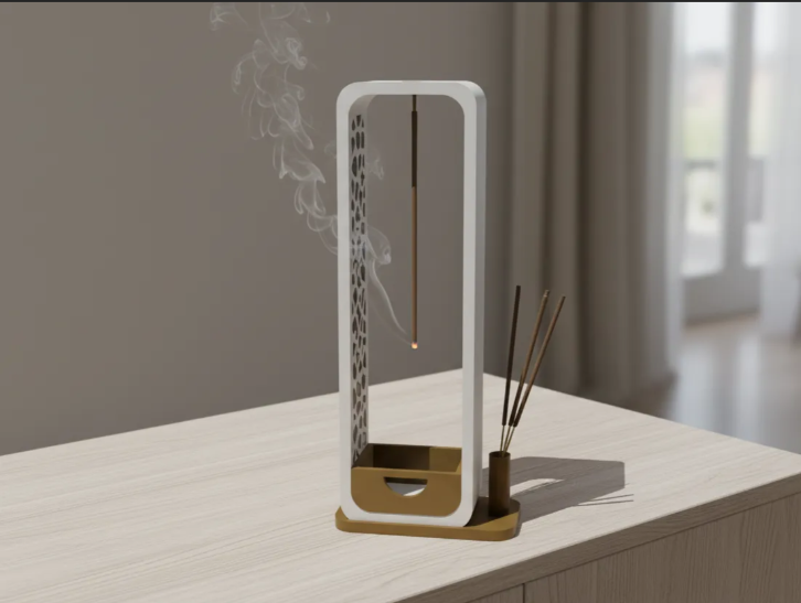 Voronoi modern design incense holder