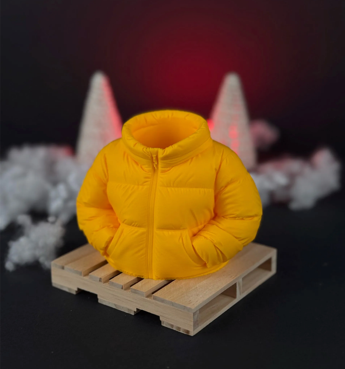 Puffer Jacket Pen Holder