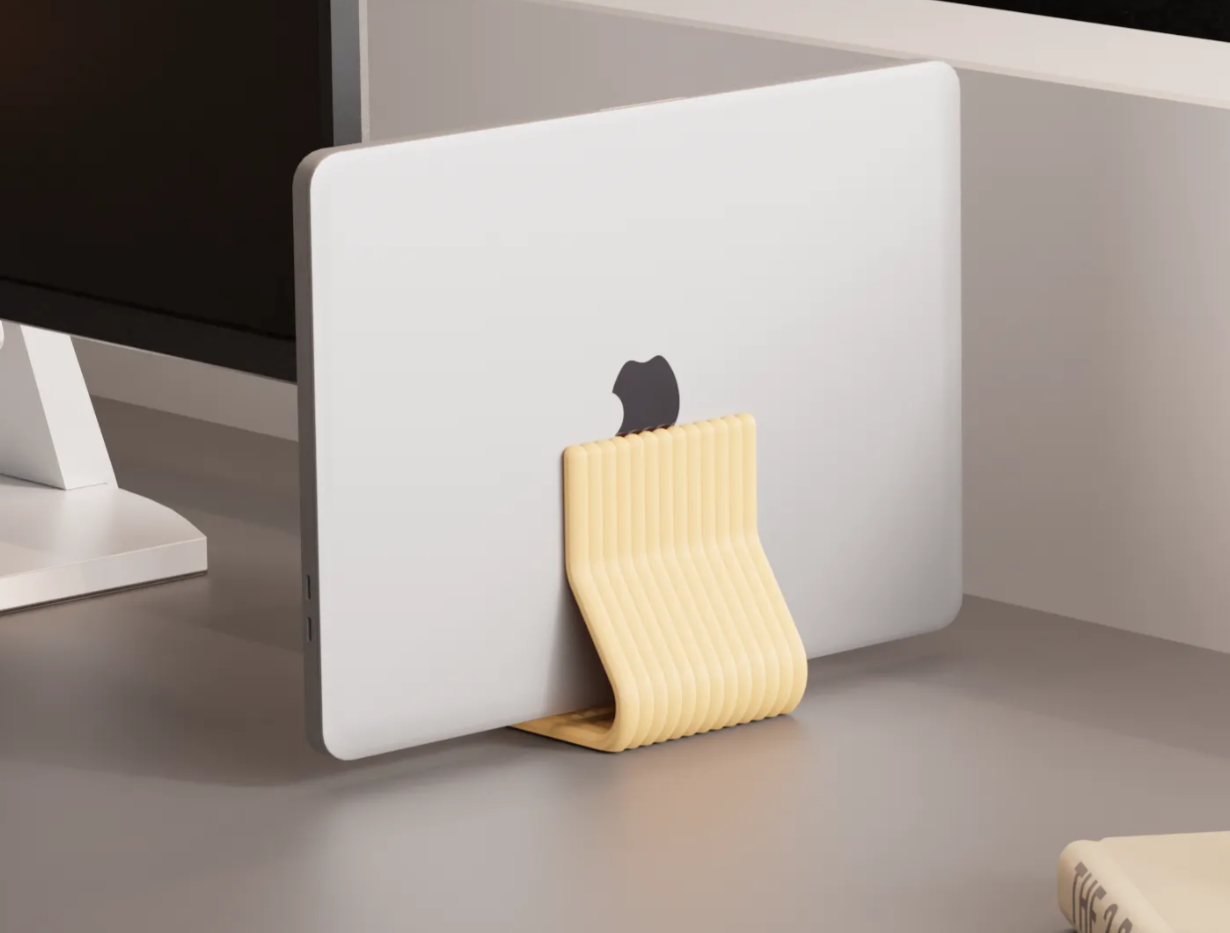 Vertical Laptop Stand. closed lid macbook Stand