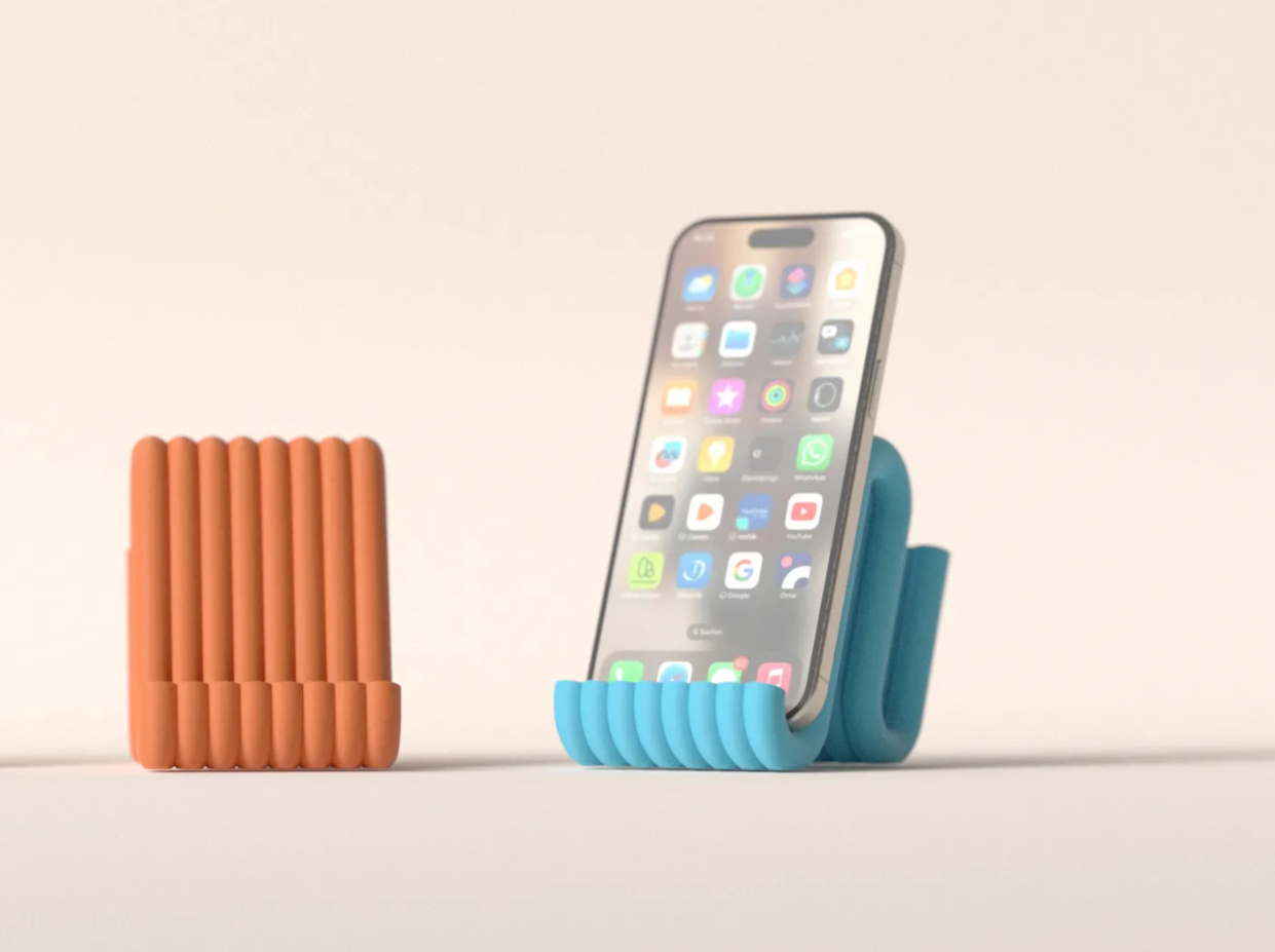 Mobile phone stand. aesthtic wiggle phone rest